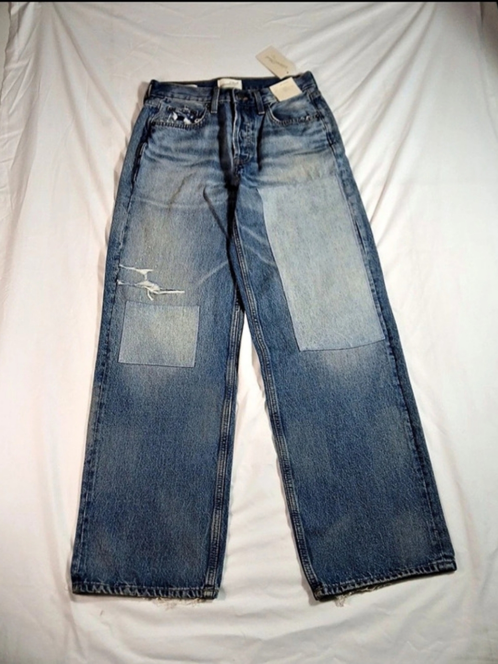 Universal Thread 90s Baggy Button Fly Jeans in Blue Size 2 NWT